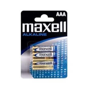 MAXELL PILAS ALCALINAS LR-03 4 S.