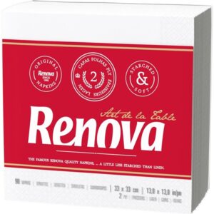 RENOVA SERVILLETAS BLANCAS.