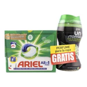 ARIEL PODS 3EN1 25 LAV. + PERLAS.