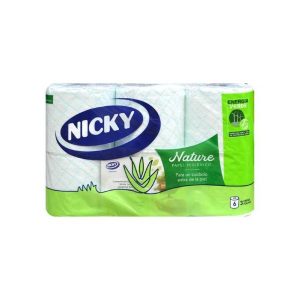 NICKY PAPEL HIG. NATURE ALOE 6 R.