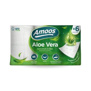 AMOOS PAPEL HIG. ALOE VERA 6 R.