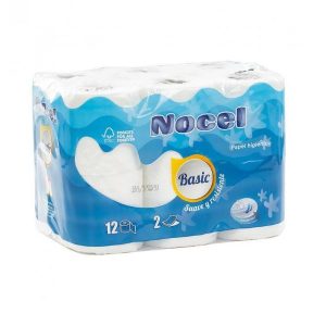 NOCEL PAPEL HIG. AZUL BASIC 12 R.