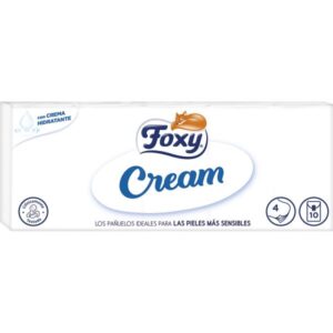 FOXY PAÑUELOS BOLSILLO CREAM 10 S.