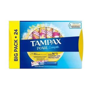 TAMPAX COMPAK PEARL REGULAR 24 S.