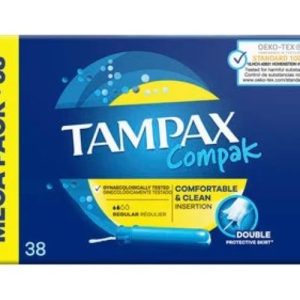 TAMPAX COMPAK REGULAR 38 S.