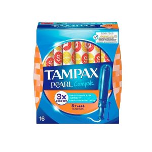 TAMPAX COMPAK PEARL SUPER PLUS 16 S