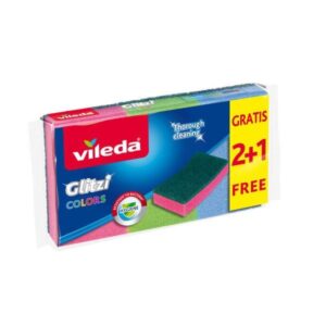 VILEDA ESTROPAJO GLITZI COLORS 2+1.