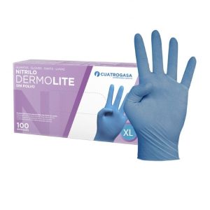 4GASA GUANTES NITRILO DERMOL XL 100