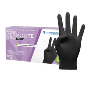 4GASA GUANTES NITRILO DERMO N L 100