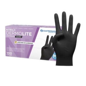 4GASA GUANTES NITRILO DERMO N M 100