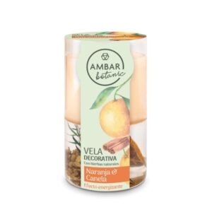 AMBAR VELA CERA&GELATINA NARANJA/CA