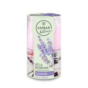 AMBAR VELA CERA&GELATINA LAVANDA.