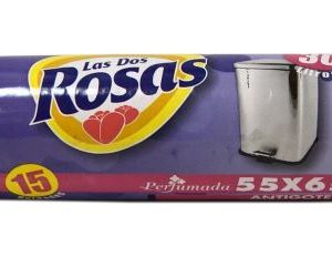 LAS 2 ROSAS B.BASURA 57X65 AZUL 15.