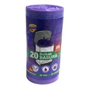 LAS 2 ROSAS B.BASURA LILAS 55X60 20