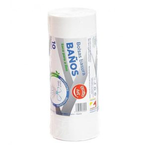 SMILE BAG B.BASURA BAÑO BCA 10L 40.